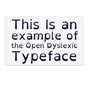 dyslexsic font